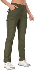 Women's Quick Dry Hiking Cargo Pants - Water Resistant UPF 50