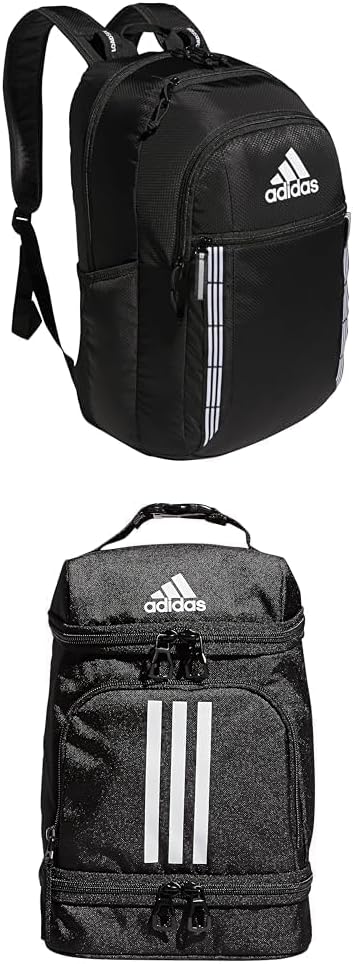 adidas Excel Backpack with Insulated Lunch Bag for Travel