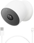 Google Nest Cam 2nd Gen: Outdoor/Indoor, Battery, 1 Pack + Spare Cable
