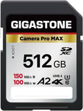 GIGASTONE 512GB SD Card 4K SDXC - Reliable High Capacity Storage