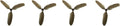 GoCat Da Purr-Peller Cat Toy Refill (4-Pack) - Feather Propeller Fun