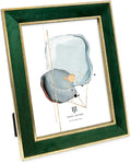 Velvet Picture Frame with Metallic Gold Double Border - 8x10