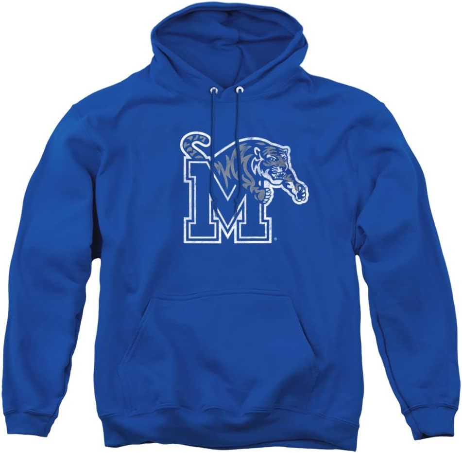 Official Collegiate Distressed Logo Adult Pullover Hoodie