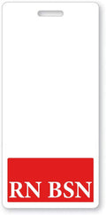 RN BSN Badge Buddies 25 Pack - Heavy Duty Vertical ID Tags