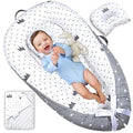 Baby Lounger with Pillow and Blanket - Ultra-Soft Portable Nest