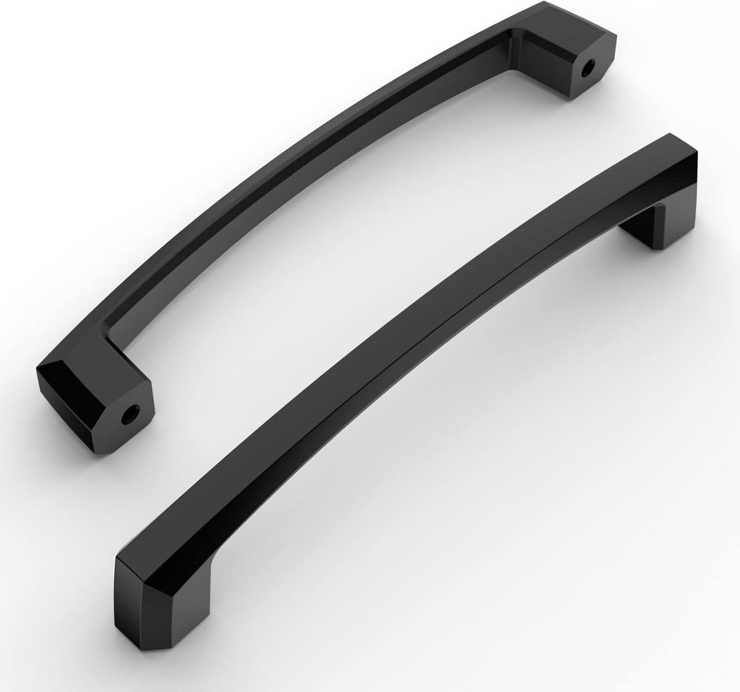Amerdeco 10 Pack Matte Black Cabinet Pulls for Kitchen Use