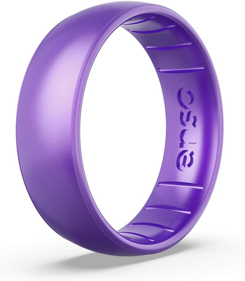 Enso Classic Birthstone Silicone Ring - Unisex Wedding Band