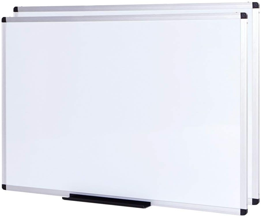 VIZ-PRO Large Magnetic Dry Erase White Board for Home Office
