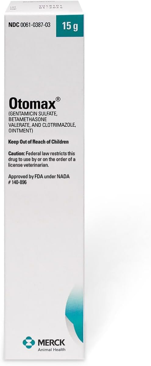 Otomax Ointment for Dogs - Effective Ear Treatment 15gm