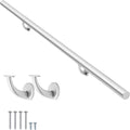 11FT Modern Aluminum Handrail Set - Rust Free Wall Mounted Handrail