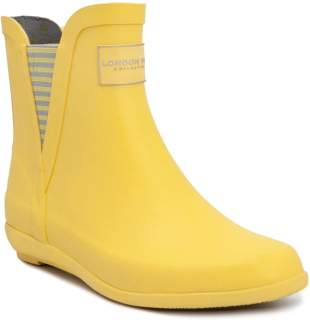LONDON FOG womens Piccadilly Pull-On Bootie with Rubber Sole