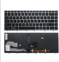 Replacement HP EliteBook 745 840 G5 G6 Backlit US Keyboard - Silver