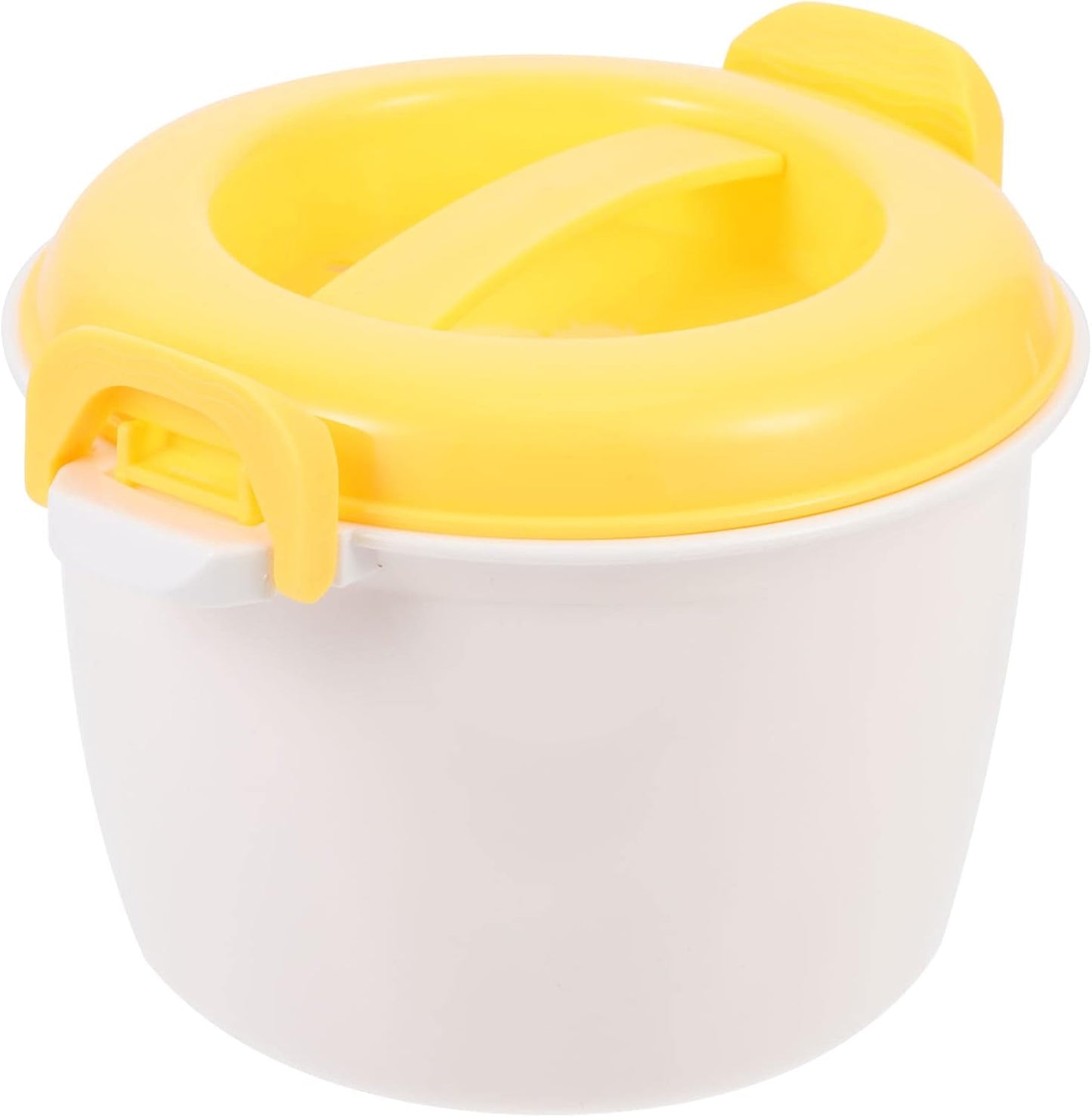Rice & Veggie Microwave Steamer Bowl | BESTonZON Yellow