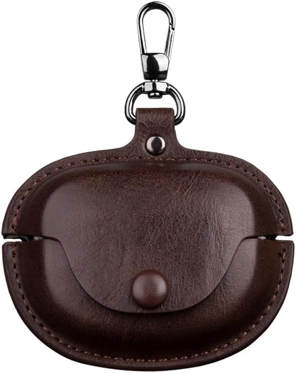 Stylish Slim Leather Case for Bose Earbuds - Dark Brown