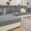 Couch Cushion Covers for Sectional Sofa Gray - 3 Seats + Chaise