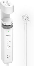 Desk Clamp Power Strip with USB-C and 20W Fast Charging