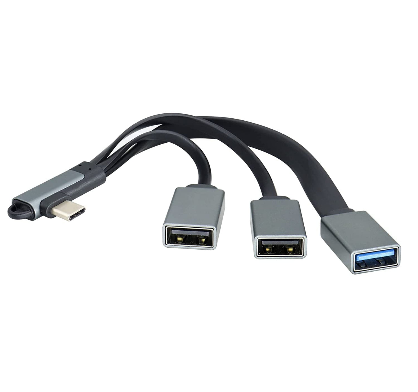 90 Type C OTG Splitter Cable for Fast Data Transfer!