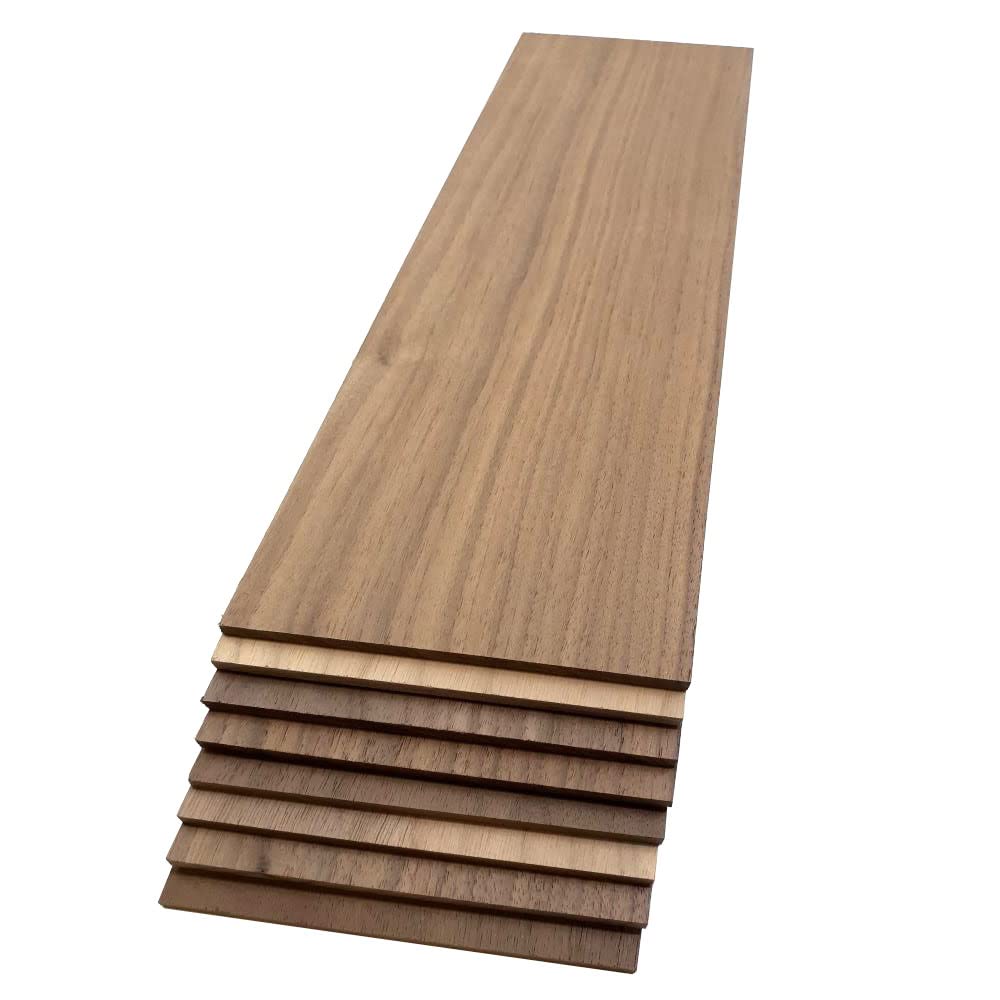 Walnut Hardwood Planks for Unfinished Wood Crafts - 100% Pure