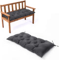 Waterproof Lounger Seat Cushions Outdoor Loveseat Bench Pad - Dark