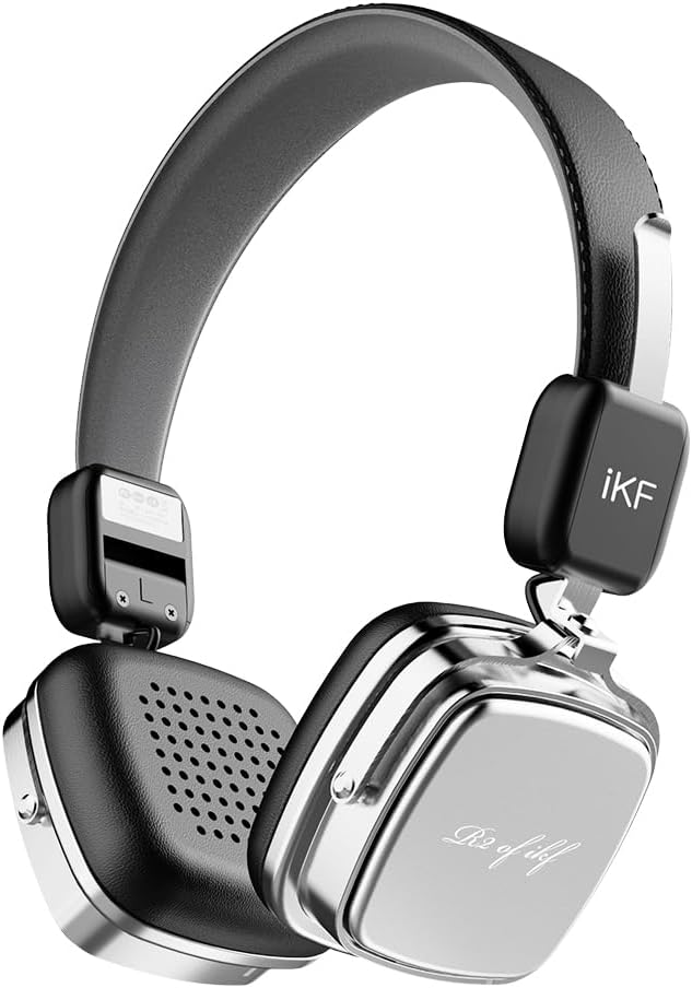 R2 Retro Classic Metal and Leather Grain Wireless Headphones