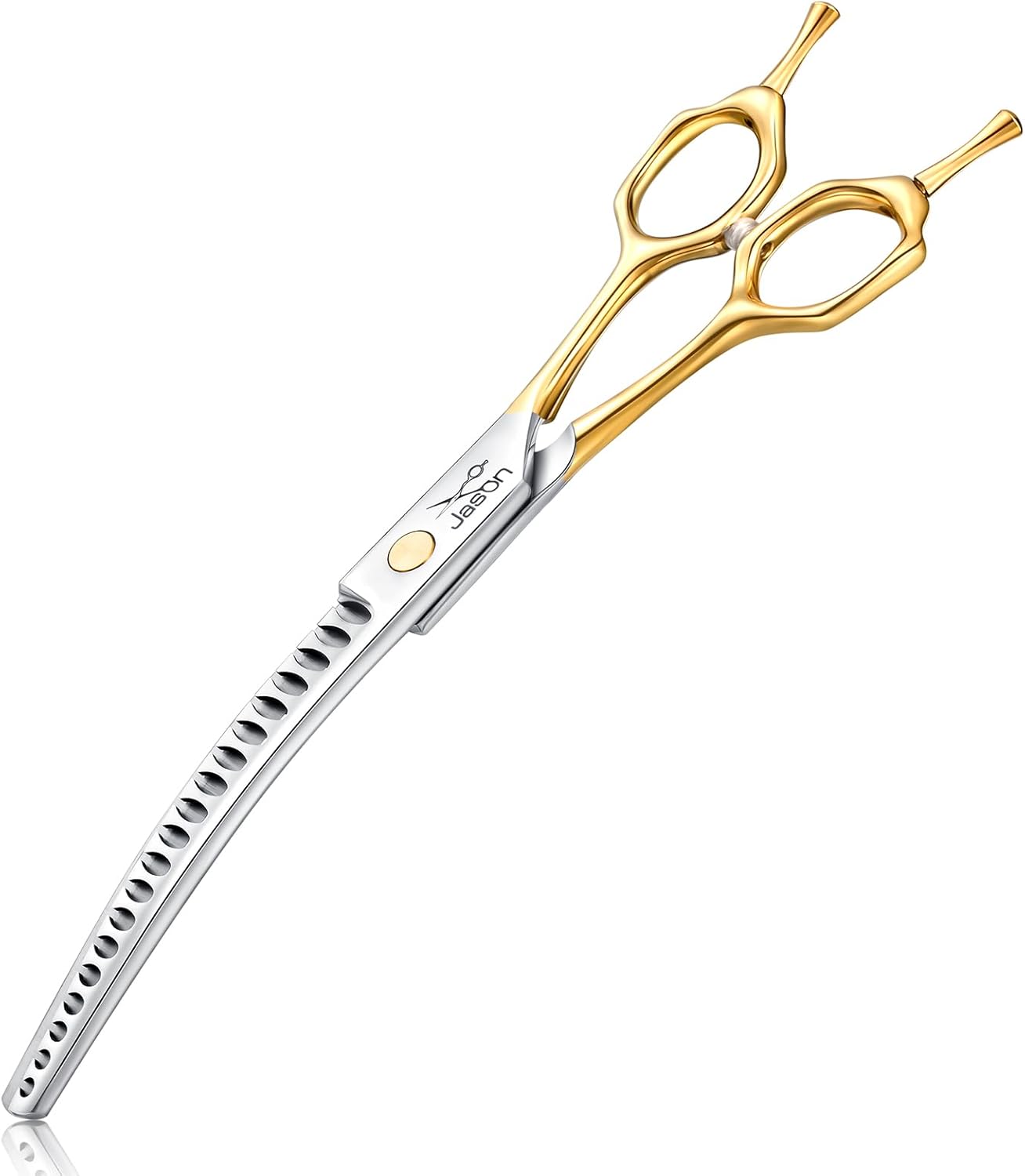 JASON 7.5 Inch Curved Chunker Scissors for Dog Grooming