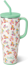 Swiglife 40oz Insulated Mega Mug with Handle and Straw for Drinks