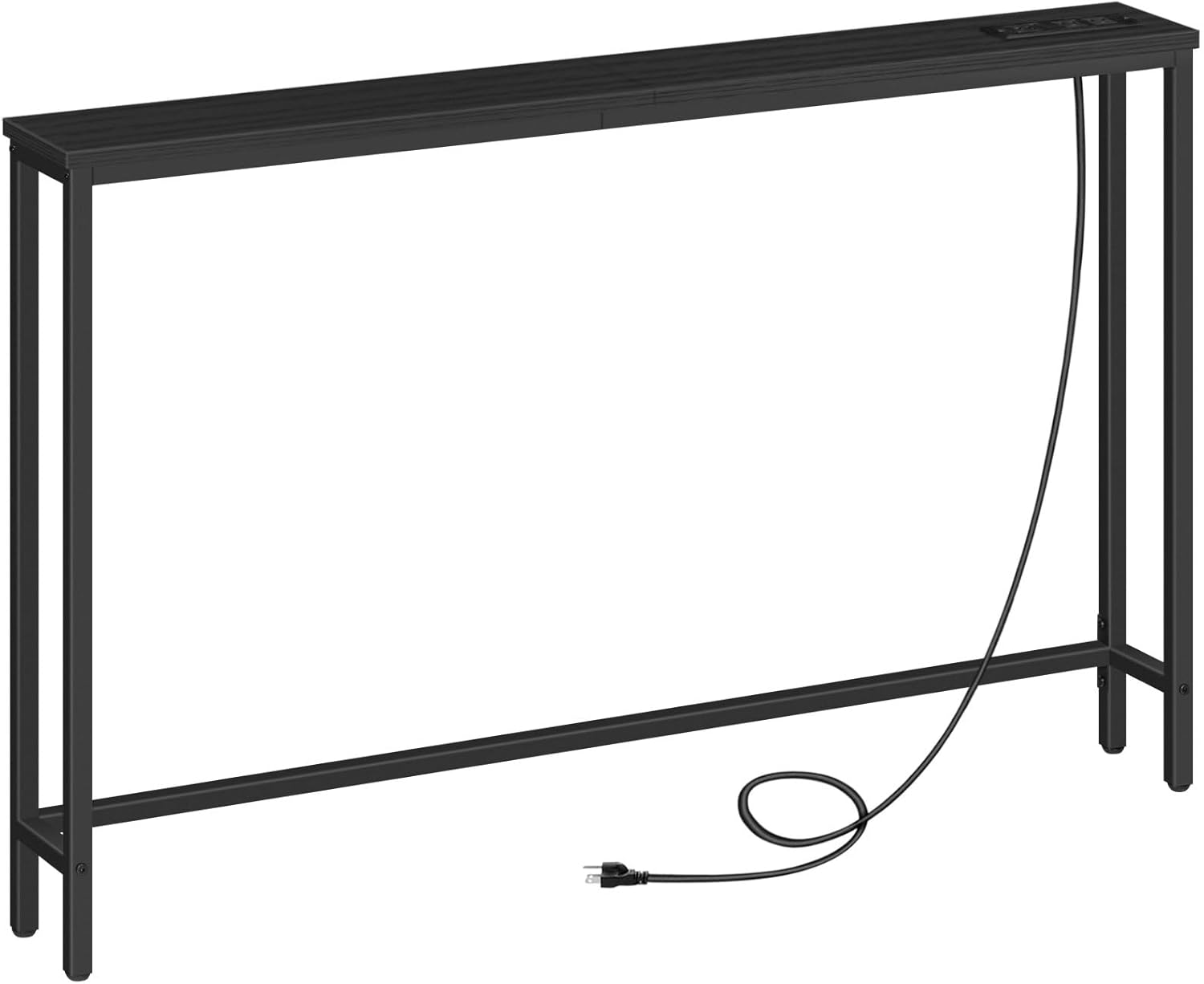 HOOBRO 47.2 Skinny Console Table with Power Outlets for Small Spaces