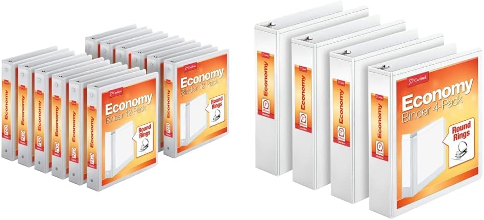 Cardinal Economy Binders Bundle - Perfect for Home and Office