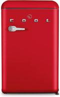 Commercial Cool Retro Style Refrigerator with Freezer and Shelf