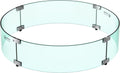 Skyflame 29ft Round Glass Wind Guard - Clear Tempered Panel Protection