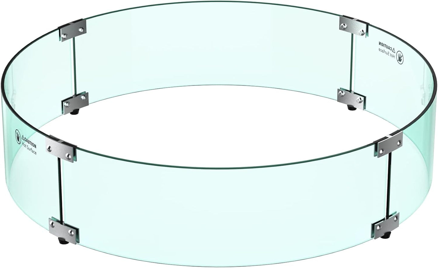 Skyflame 29 Round Glass Wind Guard for Fire Pit Protection