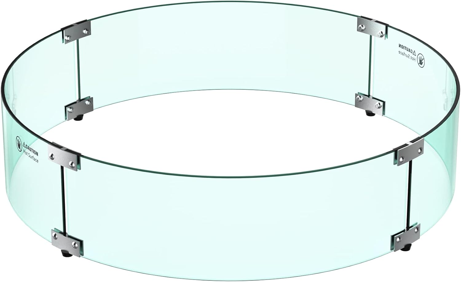 Skyflame 29 Round Glass Wind Guard for Fire Pit Protection