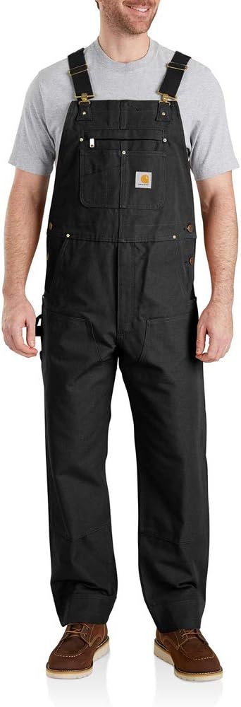 Carhartt Men's Relaxed Fit Duck Bib Overall for Comfort and Durability