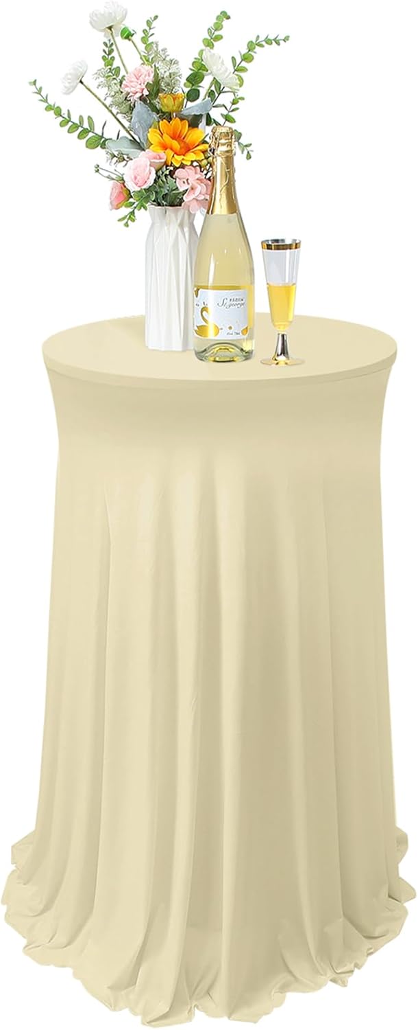 Stretch Spandex Cocktail Tablecloth Set for Stylish Events!