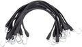 21 in EPDM Tarp Bungee Straps 50 Pack - Crimped S Hooks