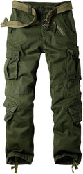 Men's Cargo Pants Baggy Camo Military Work Trousers - 8 Pockets