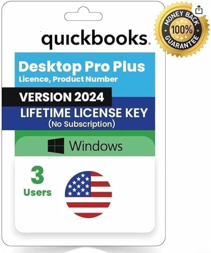 QB Pro 2024 Plus for 3 Users - Lifetime Version with Guarantee