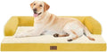 Large Dog Bed Orthopedic Washable - XXL Ginger Yellow