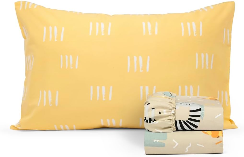 100% Cotton Kids Bedsheet Set for Twin Beds by Salt Earth