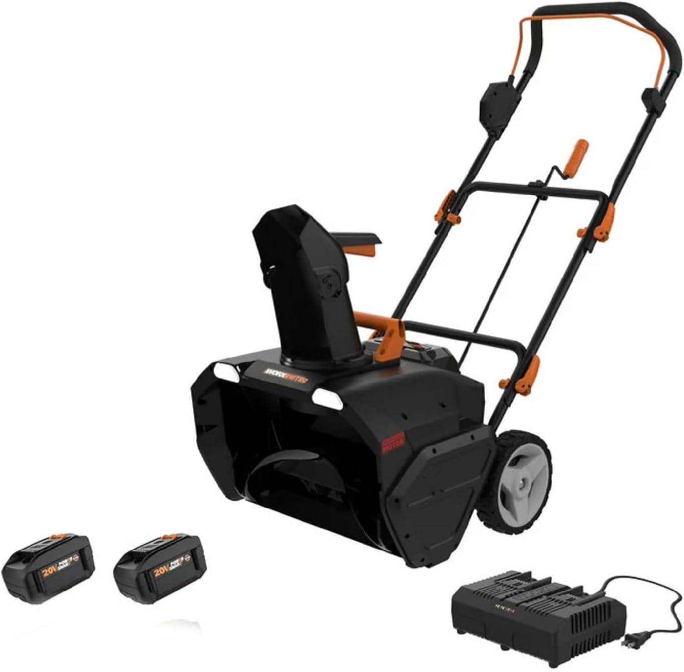 Worx 40V 20in Cordless Snow Blower with Brushless Motor Power