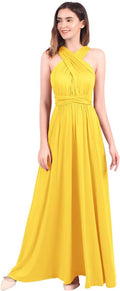 Women Multi Wear Convertible Bandage Maxi Dress - Multiway Wrap Style