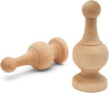 Unfinished Wood Finials Decorative 4-1/4 in - Pack of 12, Ready