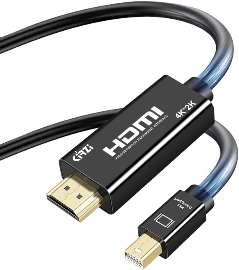 4K Mini DisplayPort to HDMI Cable 30ft for Stunning Clarity