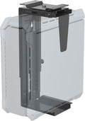 Adjustable Under Desk PC Mount - Space Saving Rotatable CPU Holder