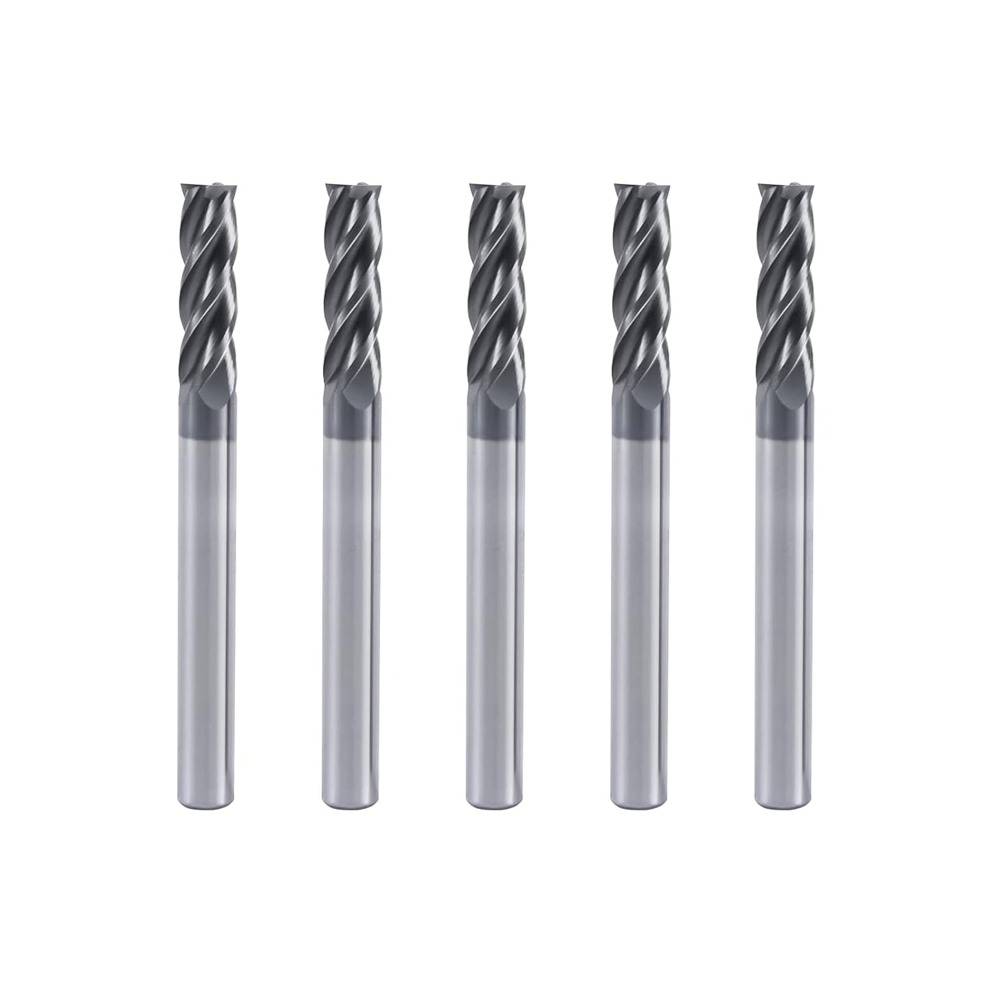 ISB Carbide Square End Mill Set - 4 Flute Micro Grain Bits