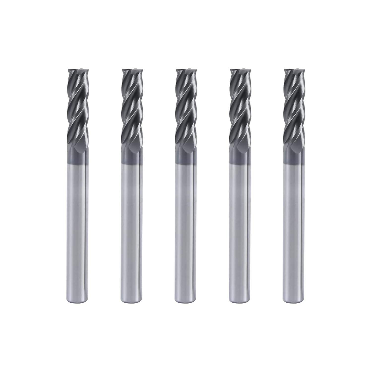 ISB Carbide Square End Mill Set - 4 Flute Micro Grain Bits