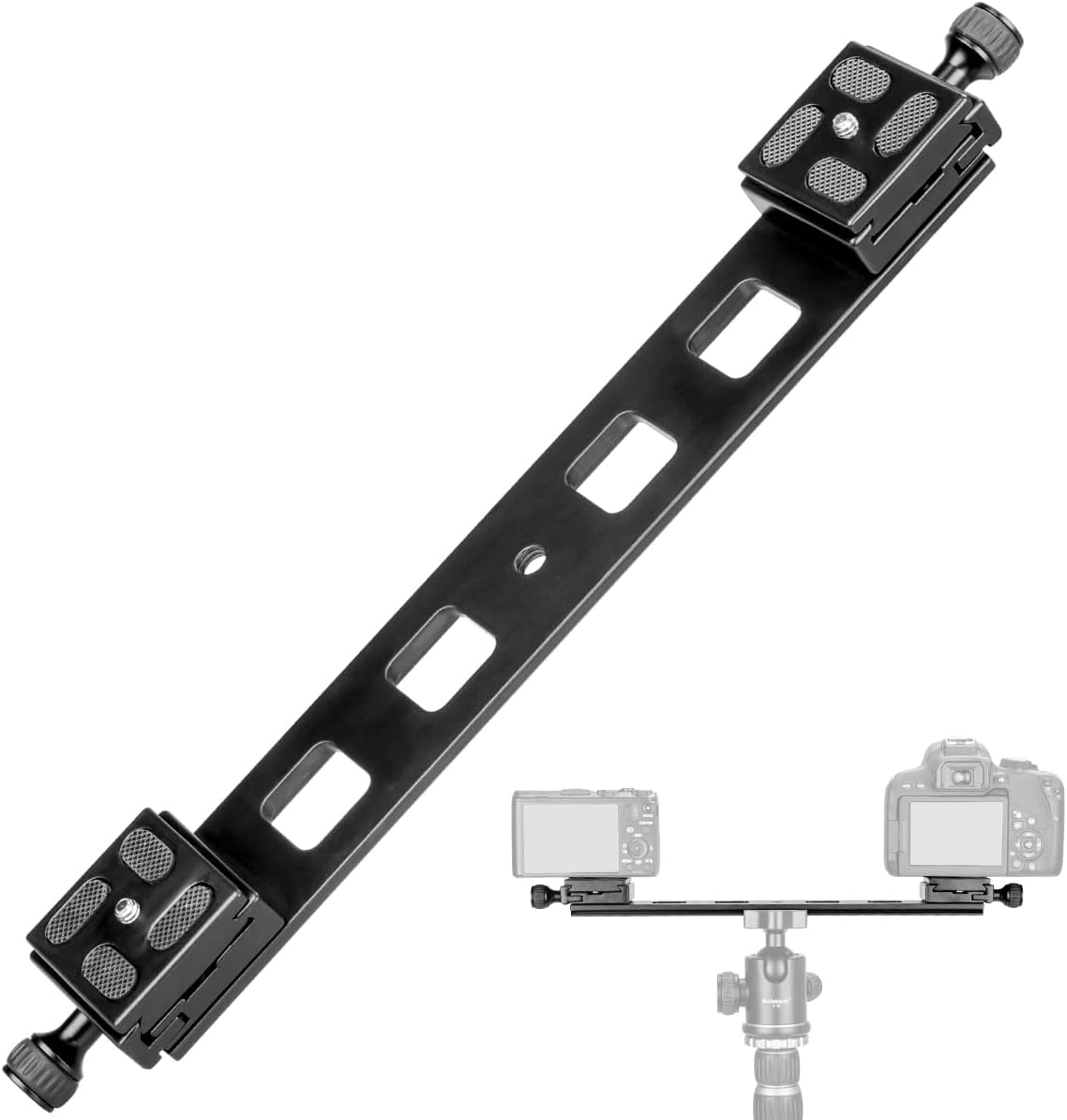 koolehaoda 300mm Quick Release Plate Clamp for DSLR Cameras