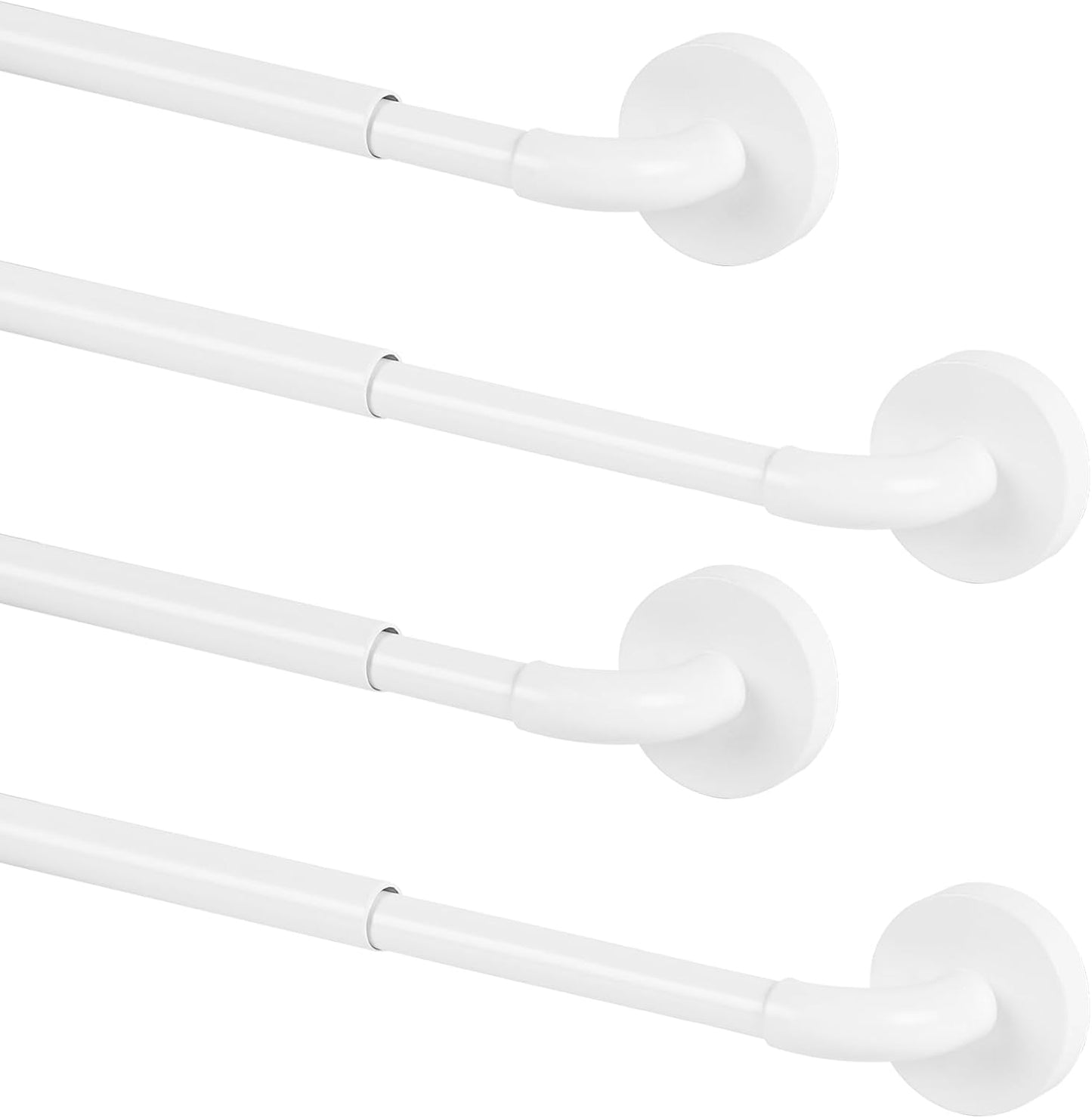 TYRON Magnetic Curtain Rods for Metal Doors Adjustable 18-30 in