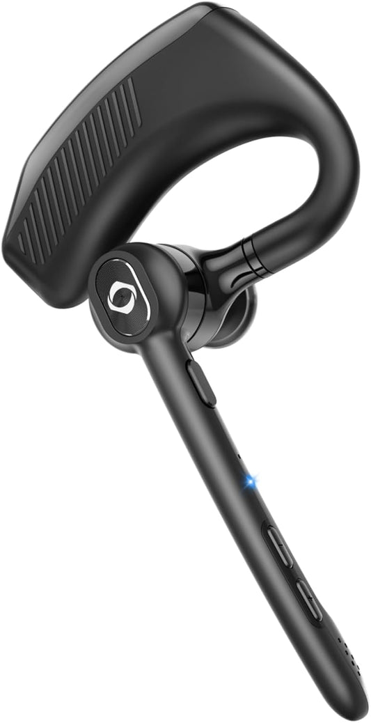 ZUKUMU Wireless Dual-Mic Earpiece: Noise Canceling Hands-Free Clarity