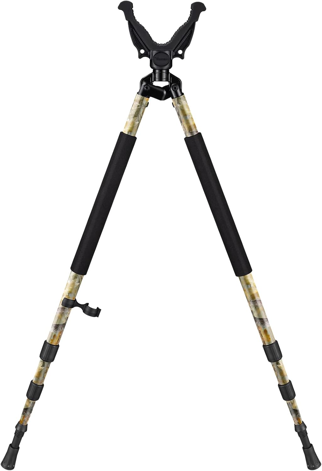 Adjustable Shooting Bipod with 360 V Yoke Rest for Hunters
